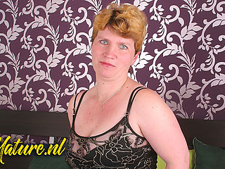 Chubby Mature Amateur Matilda Plays with Her Big Natural Tits & Pussy