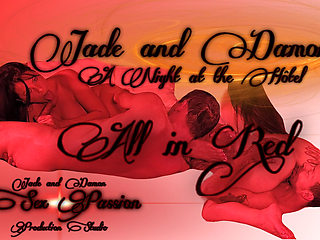 Jade and Damon a night at the hotel all in red
