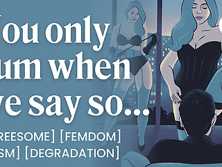 ASMR Audio Porn: FFM Threesome with British Dominatrix - BDSM, Femdom & Degradation - Erotic Audio Roleplay for Women