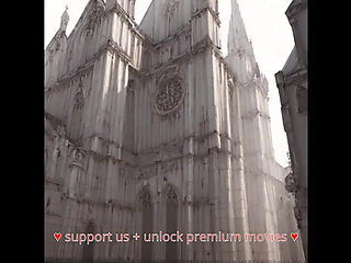 Young Horny Virgin Boy Creampie Big Tits Sacred Nun in Church