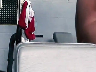 Hot Blonde Works Out Then Fucks Guy in Gym