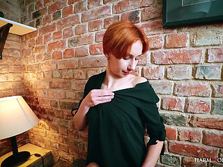 Mary Jane Redhead 30yo Beauty Without Pants but with Big Boots Video