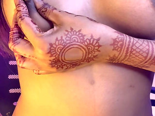 Long Didstance Sex , School girl friend showed her naked body on video call for the first time and is do hard fingering