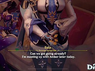 Mondstadt Orgy Mona Jean Eula Fucking in Motel Genshin Impact 3D Porn Gangbang