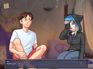 Blue-haired newbie with big boobs gets into some steamy action