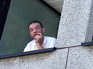 Hot outdoor fuck with nanny and one huge cock