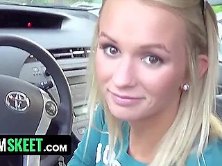 Cute Blonde Babe Lets Me Hump Her Hard