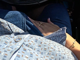 Intense Car Play - Tight Leggings Masturbation, Blowjob & Messy Facial 305