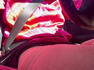 I pulled over and rubbed my pussy in the car until I had an intense orgasm.