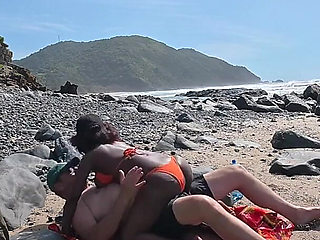 Lost Between Tides and Each Other -horny Ebony MILF Rides Her Lover