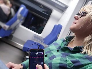 Teacher Of Magic Controls My Orgasm on Train with Remote Toy