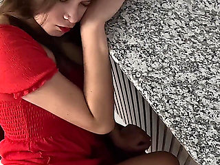 Stepfather Wanted to Test New Camera by Filming Sex with His Stepdaughter POV Real Amateur Homemade