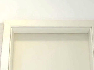 Beautiful Yoga Teacher Hot Blonde in a Half Transparent Mini Dress Goes Full Naked in the Bathroom