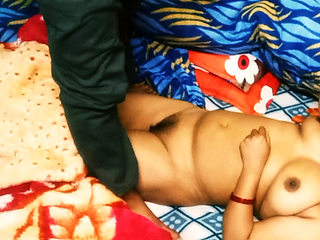 Village aunty having romance with her husband.