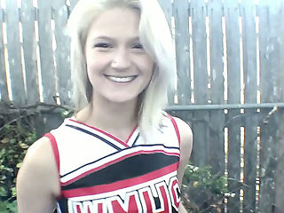 Southern Blonde Girls Blowjob in Miami Backyard - Asian and White Teens with BBC