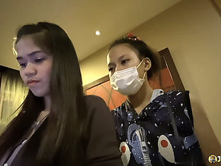 JohnTronX - Slim Thai babe gets her tight hairy pussy plowed