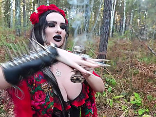 A Forest Witch Performs Rituals, Seduces a Guy and Fucks Him