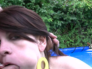 Busty French MILF Licks Balls 5200