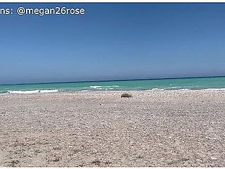 Dry Humping Hot Stones At The Beach Having Orgasm In Public