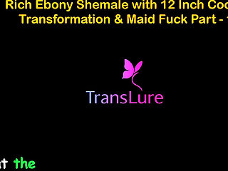 English Audio Sex Story Rich Ebony Shemale with 12 Inch Cock - Transformation & Maid Fuck - Part 1