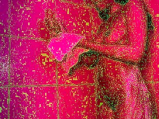 Amateur shower and masturbation