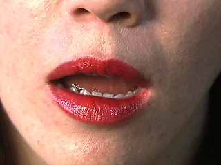 Brick Lipstick on the Couch