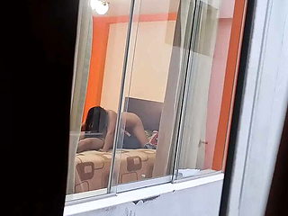 Secretary Brunette Latina Fucks Boss - Spy Cam Cheating Wife Moaning Hard