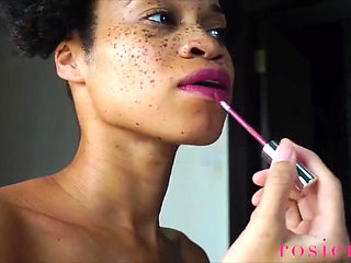 Perfect Lipstick Ignore- Goddess Rosie Reed Ignores You While Putting on Lipstick to Make You Weak- Lipstick Fetish Ignore-stand