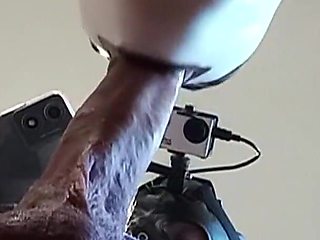 Naked MILF with Pantyhose and Heels Gives a Blowjob with Swallowing