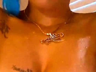Big boobs milf masturbates with her dildo
