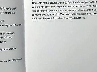 Paloqueth vibrating penis ring with wings unboxing and demo with creampie