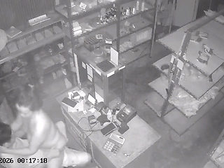 Cheating in a dark place with an ex-girlfriend, it turns out that there is a hidden camera.