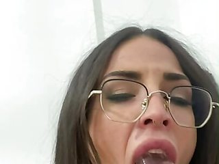 COMPILATION Sexy lingerie, very seductive glasses and a dildo that ends between the legs of the beautiful MEDUSA