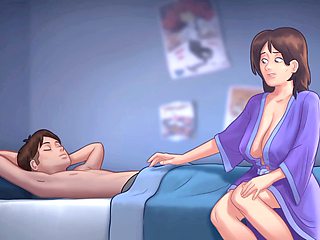 Stepmom seduces stepson for some intense action in summertime saga