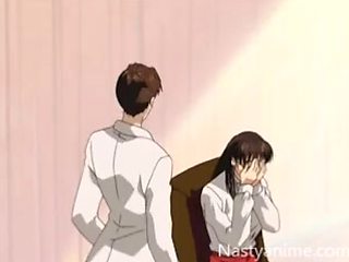 Japanese anime nurse fucks with a doctor in the hospital wildly