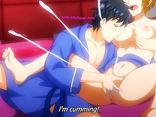 Super-cute newlywed pleads for more as spouse slurps and frigs her to ejaculation (Off the hook Anime)