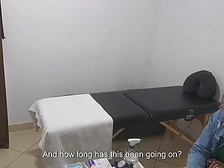 Real Doctor Examines the Patient's Anus and Breasts