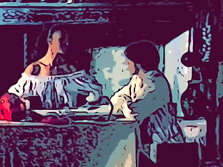 Old Times Country Side Couple Fuck in the Kitchen