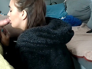 Morning Blowjob Sensual and Smoke While Sucking Dick