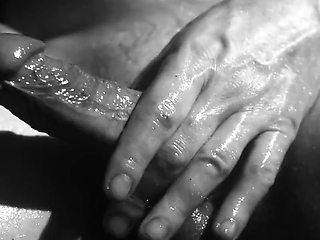 Close-up Oily Masturbation and Cum