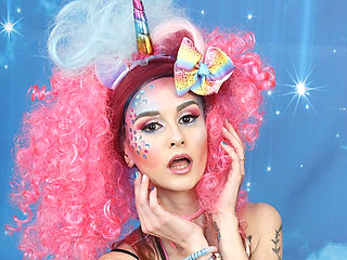 368 Adele Unicorn Colorful Latex Clothes