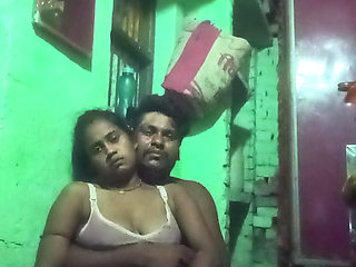 There was no one in the house, suddenly the husband came into the house and locked it and took the wife to the bed, after going to bed, he fell into full romance