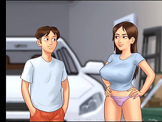 Summer saga part three - Step sister bending over her big booty