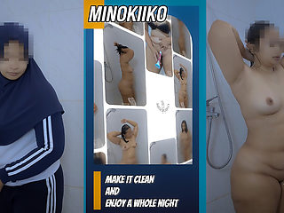Asian Hijab Girl Shower and Shaving Before Enjoy the Night with Sugar Stepdaddy - Minokiiko