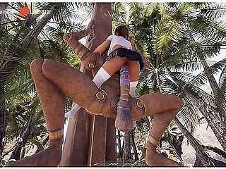 Laras Pussy Was Fucked By A Huge, Aroused Statue, But Now She Has To Test Her Anal Hole. Part 2
