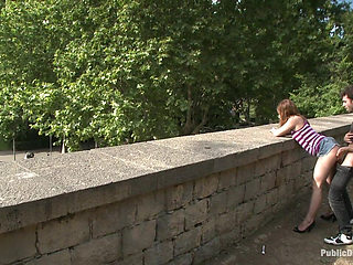 Adorable 18 year old is made to crawl on her knees, suck cock, and get ass pounded