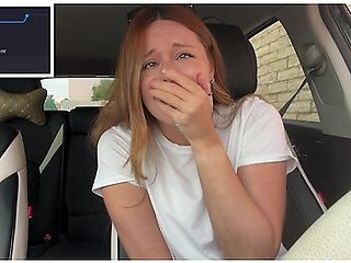 Braless Pit Stop In The Drive Thru With My Lush On Max! - Nadia Foxx