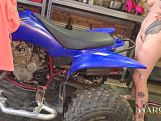 Wild Anal Duet in the Garage - My Husband Fucks Me While a Fan Films Me and Gets Sucked