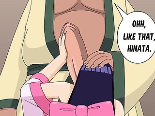 Ex hentai cartoon action with Hinata getting it on