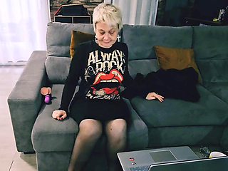 POV on my mature MILF pussy while I masturbate and use a dildo